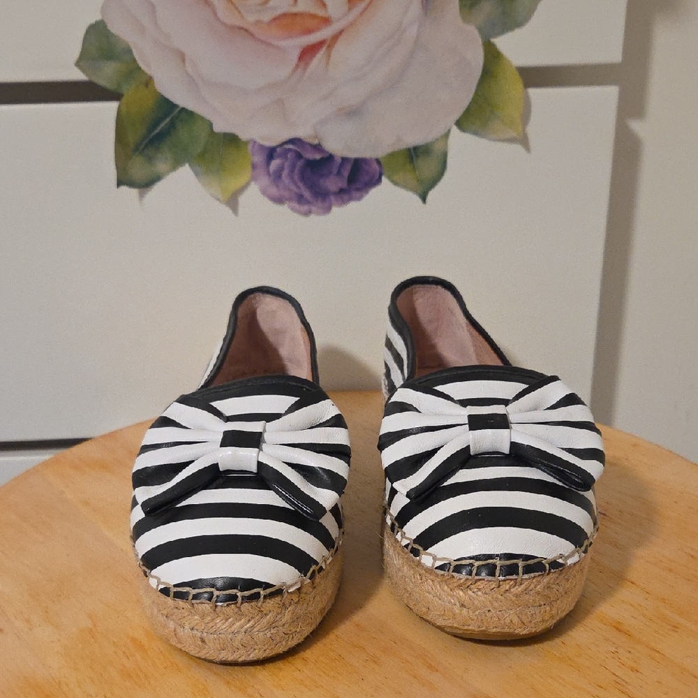 Kate Spade New York  Leather Women s LINDS Espadrille size 7.5